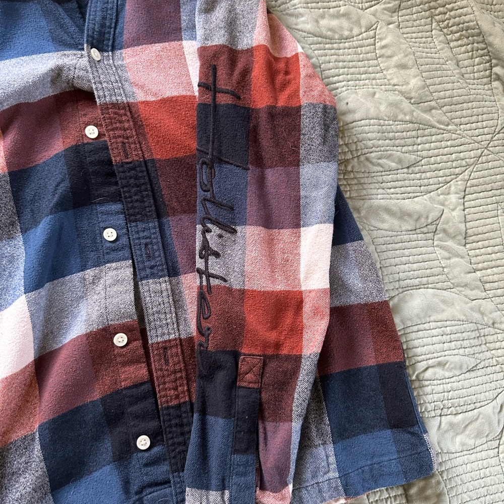 Hollister Flannel With Hood